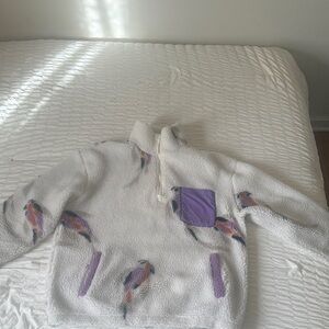 Original Taylor Swift Speak Now Sherpa Coy Quarter Zip Sweater